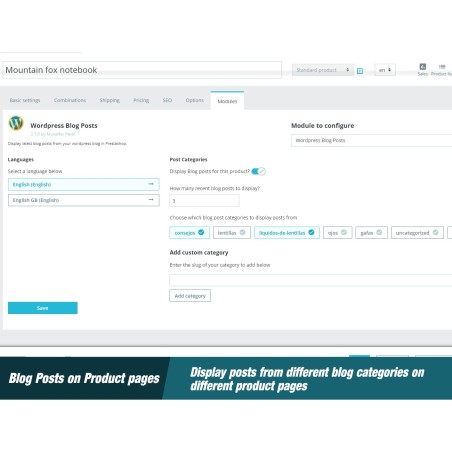 Wordpress Blog Posts - Prestashop Module