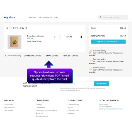 Cart Quotation Wizard - Prestashop Module