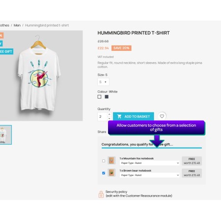 Free Product Gifts - Prestashop Module