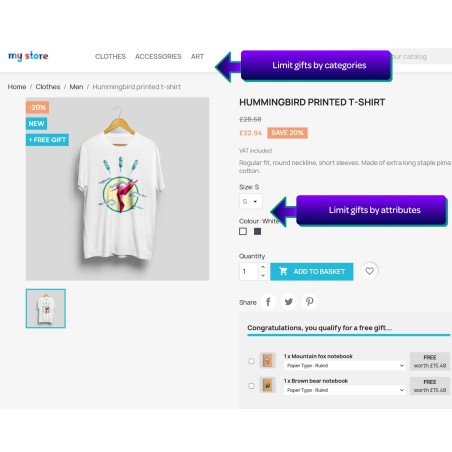 Free Product Gifts - Prestashop Module