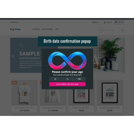 Age Verify - Prestashop Module