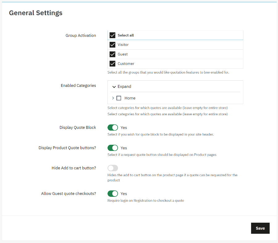 General Settings