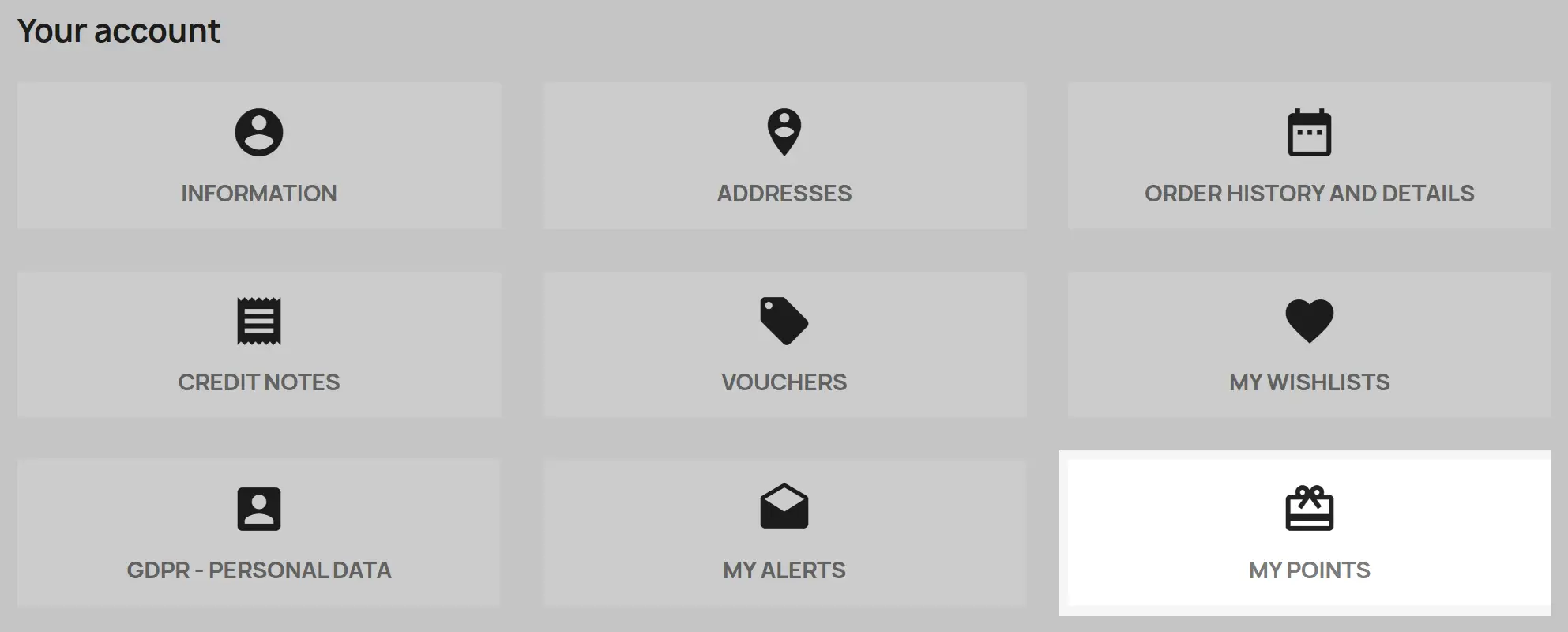 Customer Journey : Customer Account
