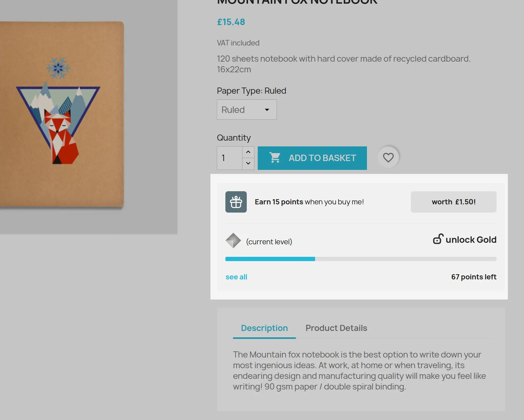 Customer Journey : Product Page