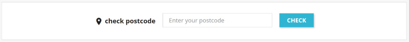 Postcode checker widget
