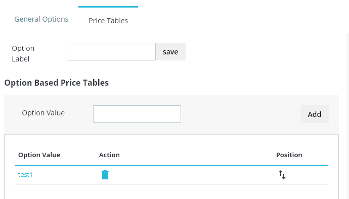 Options for your Price Table